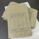 Bengali Medical Prescription Printed Paper Covers Packing Pouches Brown For Tablets Medicines Pills