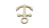 Wooden Pendant Blanks Bases (1 Piece) 7.8x6x2 CM Anchor Light Brown For DIY Crafts Key Chains Painting Drawing Gifts Decoration
