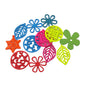 Wooden Pendants Charms (10 Mixed Shapes Colors & Sizes) 2.5 to 5.3 CM Range For Jewellery Making DIY Crafts Key Chains Gifts Decoration