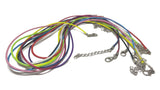 Medium Waxed Cotton Jewellery Making Chain Neclace Cords 1.5 MM With Iron Silver Color Clasps For Jewellery Making [jefs-stringlace-00010]