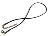 Medium Waxed Cotton Jewellery Making Chain Neclace Cords 1.5 MM With Iron Silver Color Clasps For Jewellery Making