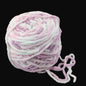 Soft Polyester Woollen Chunky Yarns 7 MM (1 Bunch x 150 GMs, 100+ Meters) Multicolor For Knitting Crochet Baby Sweater Scarf Fabric [jefs-stringlace-00015-m3]
