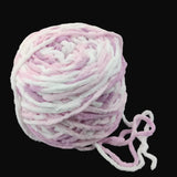 Soft Polyester Woollen Chunky Yarns 7 MM (1 Bunch x 150 GMs, 100+ Meters) Multicolor For Knitting Crochet Baby Sweater Scarf Fabric [jefs-stringlace-00015-m3]