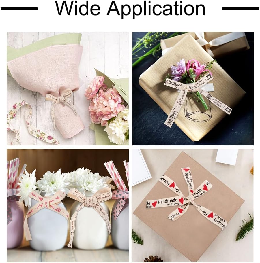 Handmade Printed Cotton Ribbons 16 MM (1 Roll x 4.5 Meters) For Accessories Garments Gifts DIY Crafts Stitching [jefs-stringlace-00017-m1]