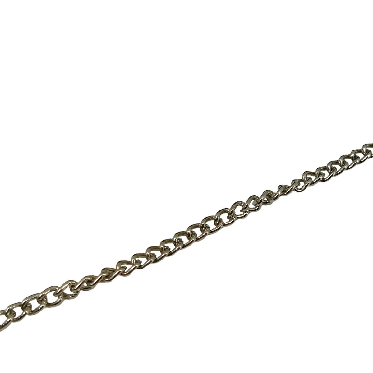 Mild Steel Chains (1 Meter) 4x3.5 MM Link Size For Jewellery Making Twist Silver Color