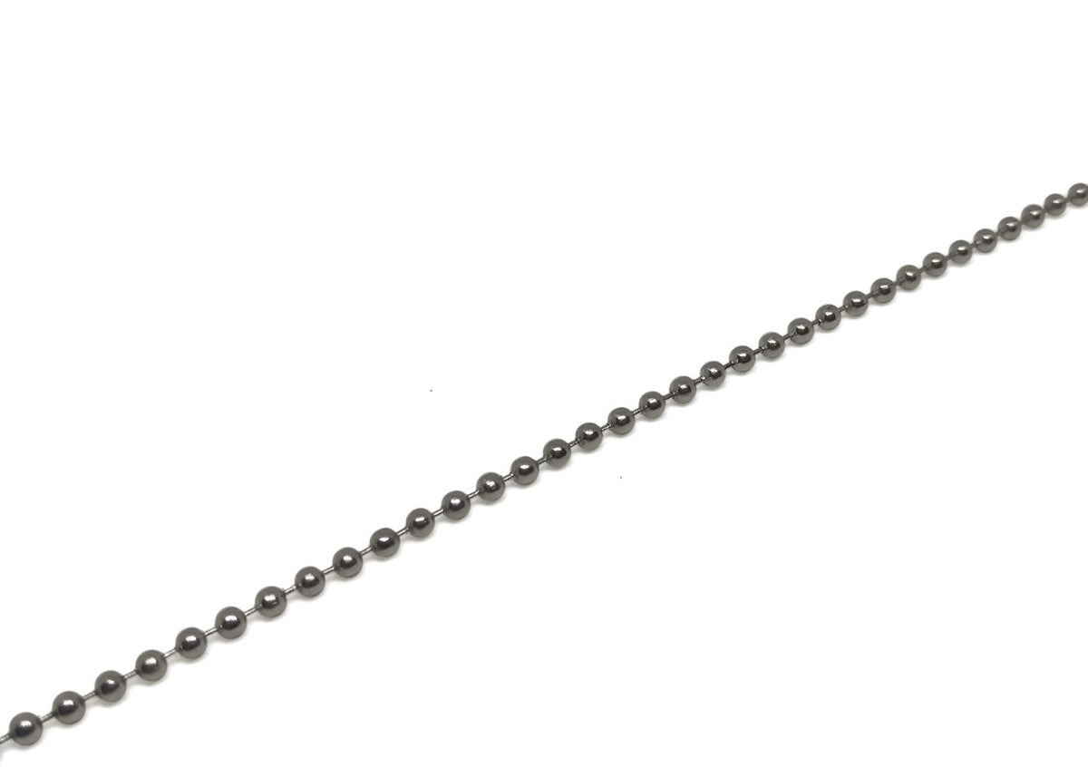 Tarnish Resistant Stainless Steel Jewellery Making Necklace Chains (1 Meter) 3 MM MM Ball Silver Color [jefs-stringlace-00395-m18]