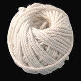 White Glazed Cotton Piping Thread (180 GMS, 4 Rolls x 45 Grams) 2 MM For Garments Sewing Multipurpose