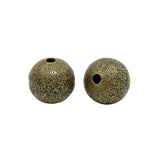 Brushed Metallic Acrylic Beads 6 MM Hole:1MM Round For Jewellery Making DIY Crafts Bracelets