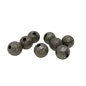 Brushed Metallic Acrylic Beads 6 MM Hole:1MM Round For Jewellery Making DIY Crafts Bracelets