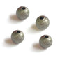 Brushed Metallic Acrylic Beads 6 MM Hole:1MM Round For Jewellery Making DIY Crafts Bracelets