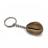 Sea Shell Cowrie Gift Key Chains 3x2x1xcm Oval With Silver Key Chain (Pack of 3 pieces) [ac-artifctcrfts-00001-m1]