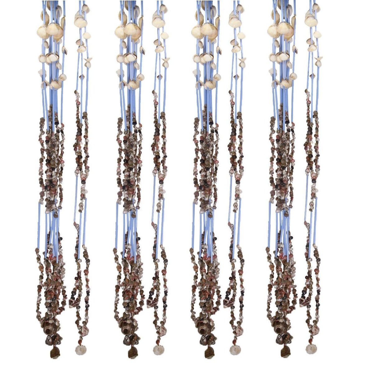Handmade Seashell Long Curtain Door Hangings Home Decoration Handicrafts 140cm (55 Inch Long) [Grey] (Sold as 1 set, 12 Lines/set) [ac-artifctcrfts-00037-m1]