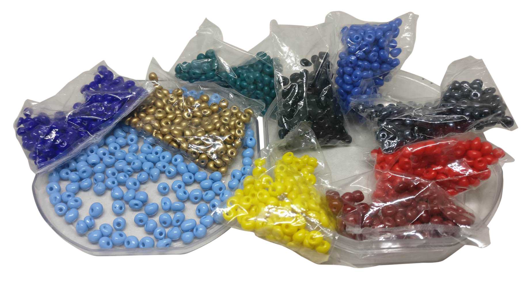 Acrylic Large Seed Beads 4.5x4mm Non-Uniform Drop Hole:2mm For Jewellery Making DIY Crafts
