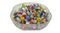 Striped Acrylic Beads 8mm Round Hole:2mm For Jewellery Making Crafts [ac-bds-00014]