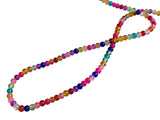 Crackle Glass Beads 4mm Round Assorted Color Mix (Sold as 1 String, 100+ Beads/string) [ac-bds-00031-m1]