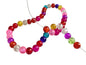 Crackle Glass Beads 8mm Round Assorted Color Mix (Sold as 1 String, 45+ Beads/string) [ac-bds-00031-m3]