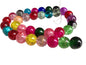 Crackle Glass Beads 12mm Round Assorted Color Mix (Sold as 1 String, 32-34 Beads/string) [ac-bds-00031-m5]
