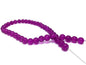 Crackle Glass Beads 8 MM Hole Size:1 MM Round Deep pink For Jewellery Making (1 String, 100 Beads) [ac-bds-00032-m12]