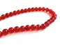 Crackle Glass Beads 8 MM Hole Size:1 MM Round Orange Red For Jewellery Making (1 String, 100 Beads) [ac-bds-00032-m17]