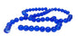 Crackle Glass Beads 8 MM Hole Size:1 MM Round Dark Blue For Jewellery Making (1 String, 100 Beads) [ac-bds-00032-m22]