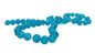 Crackle Glass Beads 8 MM Hole Size:1 MM Round Blue For Jewellery Making (1 String, 100 Beads) [ac-bds-00032-m29]