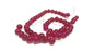 Crackle Glass Beads 8 MM Hole Size:1 MM Round Dark pink For Jewellery Making (1 String, 100 Beads) [ac-bds-00032-m33]