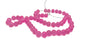 Crackle Glass Beads 8 MM Hole Size:1 MM Round Pink For Jewellery Making (1 String, 100 Beads) [ac-bds-00032-m34]