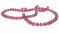 Crackle Glass Beads 6 MM Round Hole Size:1.3 MM Pink (1 String, 125 Beads/String) [ac-bds-00033-m11]