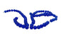 Crackle Glass Beads 6 MM Round Hole Size:1.3 MM Dark Blue (1 String, 125 Beads/String) [ac-bds-00033-m18]