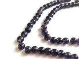 Crackle Glass Beads 6 MM Round Hole Size:1.3 MM Dark Grey (1 String, 125 Beads/String) [ac-bds-00033-m5]