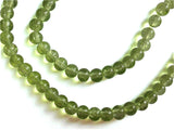 Crackle Glass Beads 6 MM Round Hole Size:1.3 MM Light Green (1 String, 125 Beads/String) [ac-bds-00033-m6]