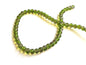Crackle Glass Beads 4 MM Round Hole Size:1 MM Green Mild Brown (1 String, 200 Beads/String) [ac-bds-00034-m11]
