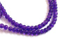 Crackle Glass Beads 4 MM Round Hole Size:1 MM Purple (1 String, 200 Beads/String) [ac-bds-00034-m6]
