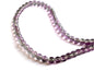 Crackle Glass Beads 4 MM Round Hole Size:1 MM Lavendar Transparent (1 String, 200 Beads/String) [ac-bds-00034-m8]