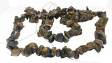 Synthetic Tiger Eye Beads Multi-Size (Range 8-17mm) 34inch long Chips Brown (Sold as 1 string, 160 beads/string) [ac-bds-00039-m3]