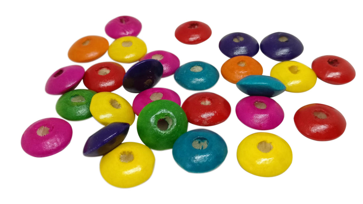Wooden Beads Disc For Jewellery Making Hobby Arts Crafts [ac-bds-00042]
