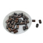 Wooden Beads (100 Pieces, 10 GM Wt) Dark Brown Hole Size 2 MM Cylinder For Jewellery Making DIY Arts Crafts Decoration [ac-bds-00049-m10]