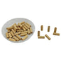 Wooden Beads (50 Pieces, 5 GM Wt) Wood Color Hole Size 2 MM Cylinder For Jewellery Making DIY Arts Crafts Decoration [ac-bds-00049-m11]