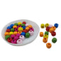 Wooden Beads (80 Pieces, 10 GM Wt) Mixed Colors Hole Size 2 MM Cube For Jewellery Making DIY Arts Crafts Decoration [ac-bds-00049-m13]