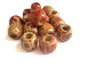Wooden Beads 17x16mm Drum Assorted Color Pattern Mix (25 Beads, 50 Grams Weight) [ac-bds-00049-m1]