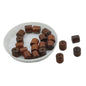 Wooden Beads (25 Pieces, 10 GM Wt) Dark Brown Hole Size 1.5 MM Cylinder For Jewellery Making DIY Arts Crafts Decoration [ac-bds-00049-m9]