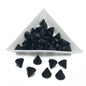 Acrylic Beads 8mm Black Cone (45 Pieces, 10 Grams) Rivet Spike Hole Size: 1.8mm For Jewellery Making Garments Crafts [ac-bds-00062-m1]