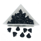 Acrylic Beads 8mm Black Cone (45 Pieces, 10 Grams) Rivet Spike Hole Size: 1.8mm For Jewellery Making Garments Crafts [ac-bds-00062-m1]