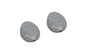 Non-Uniform Flat Drop Printed Acrylic Beads 25x19x7xmm White (Pack of 10 Pieces) [ac-bds-00071-m1]