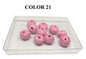 Cotton Thread Beads Balls 13x10 MM For Jewellery Making