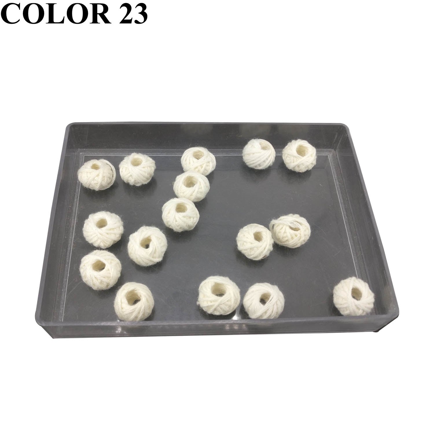 Cotton Thread Beads Balls 13x10 MM For Jewellery Making