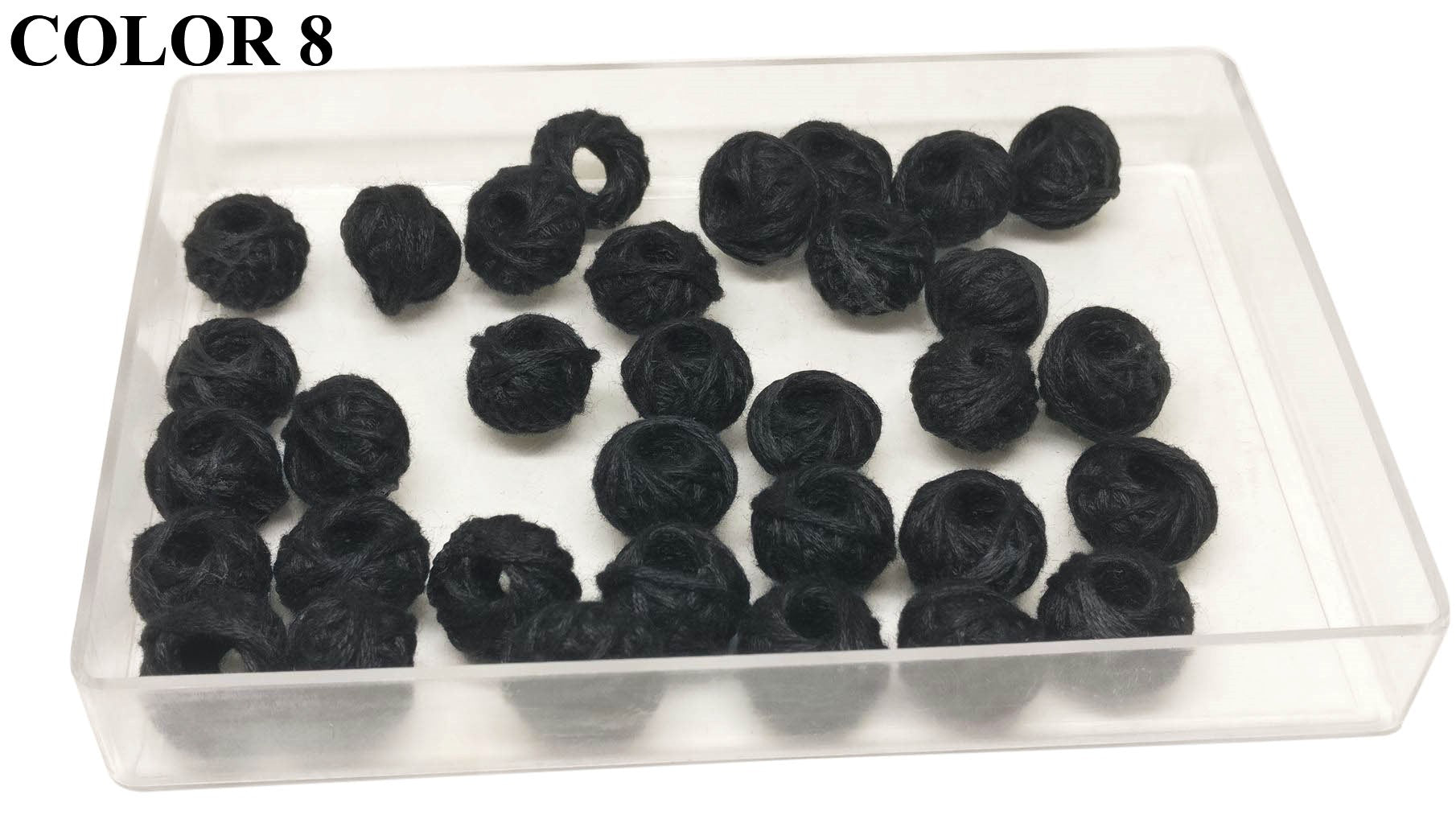 Cotton Thread Beads Balls 13x10 MM For Jewellery Making