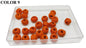 Cotton Thread Beads Balls 13x10 MM For Jewellery Making
