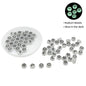 Radium Style Illuminating Acrylic Beads (70 Beads, 10 GMs) 7x4 MM Hole Size 1.5 MM Glow In The Dark For Jewellery Making DIY Crafts Keychains [ac-bds-00087-m1]
