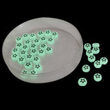 Radium Style Illuminating Acrylic Beads (70 Beads, 10 GMs) 7x4 MM Hole Size 1.5 MM Glow In The Dark For Jewellery Making DIY Crafts Keychains [ac-bds-00087-m1]